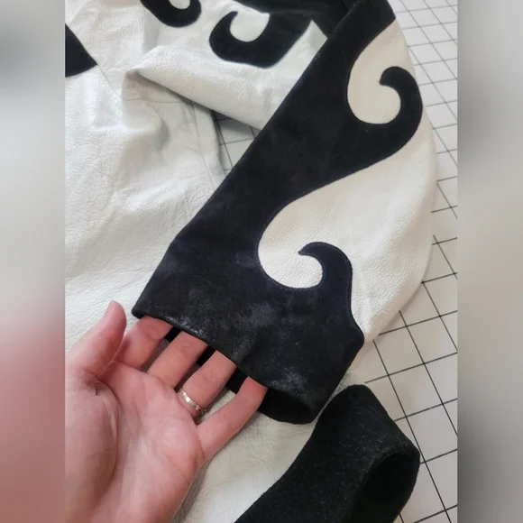 Global Identity G3 Black & White Western Leather Jacket